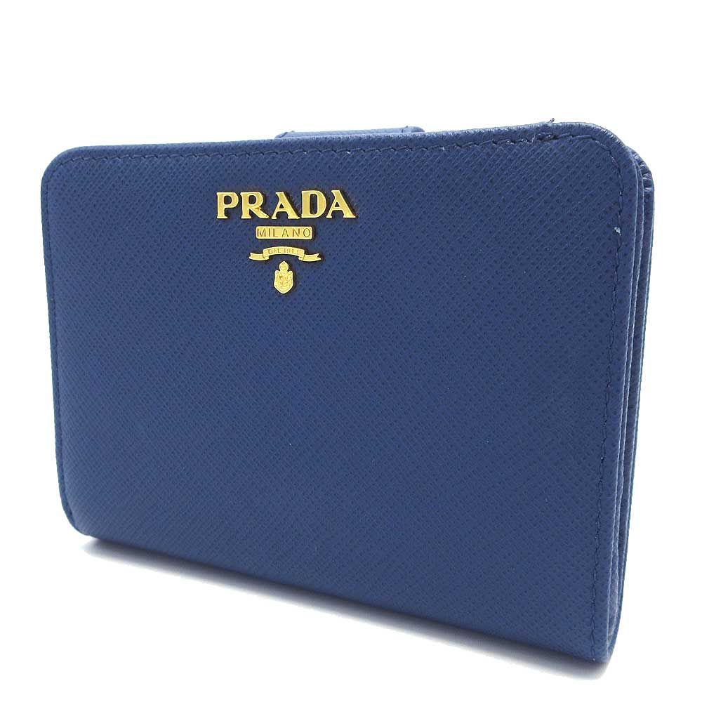 プラダ 二つ折り財布 PRADA サフィアーノ ロゴ ウォレット 1ML018-QWA-F0016 SAFFIANO METAL アウトレット  レディース - メルカリ