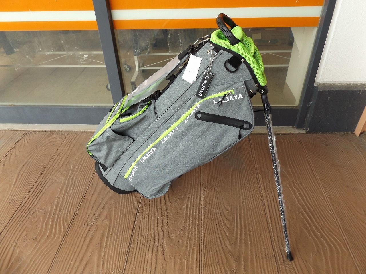 新品 L.N.JAYA スタンドバッグ 軽量 9型 2.7kg グレー キャディバッグ