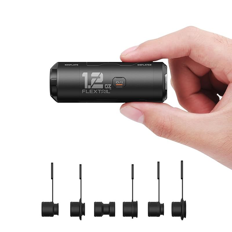 FLEXTAILGEAR ZERO PUMP エアポンプ 電動ポンプ 携帯ポンプ 2.5kPa気圧 650mAh 充電式 速やかに空気入れ 空気抜く 圧縮袋 浮き輪 インフレーターマット エアマット キャンプマット キャンプ アウトドア ブラック 1