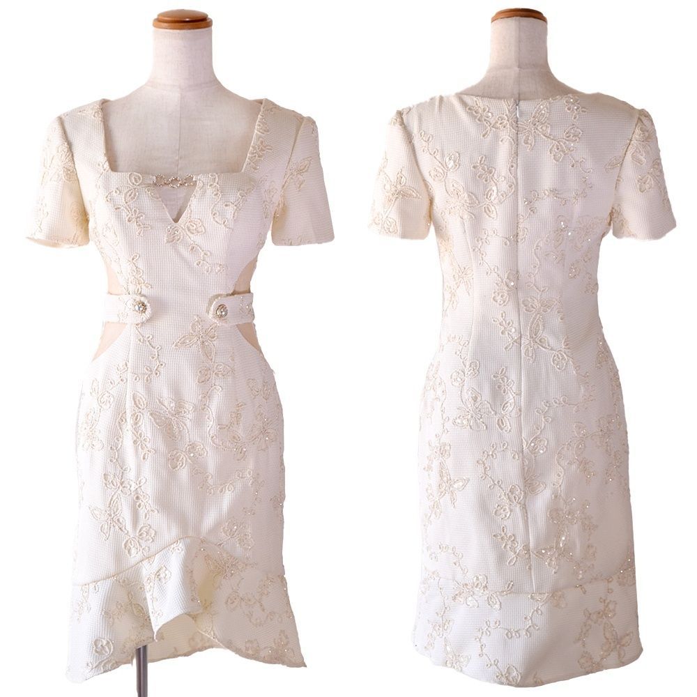 ラブリッチ⭐︎キャバドレス　セットアップ　ホワイト　SMLあり Amazon.co.jp: [LoveRich] ラブリッチ 【SMLサイズ/2カラー