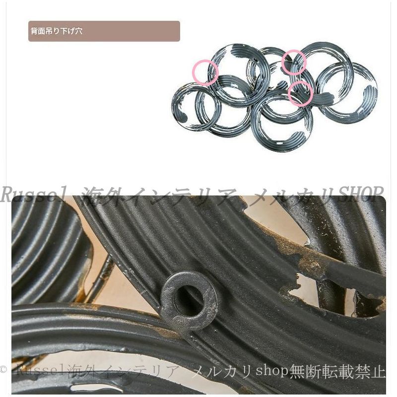 人気ブランドが大特価。 ウォール アート リング 円 ヴィンテージ調 おしゃれ かわいい 壁掛け インテリア 置物 オーナメント ディスプレイ 装飾品 新築祝い ギフト プレゼント ゴールド