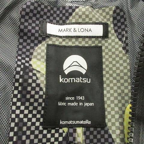 マーク＆ロナ MARK&LONA 小松マテーレ ナイロン ブルゾン スカル