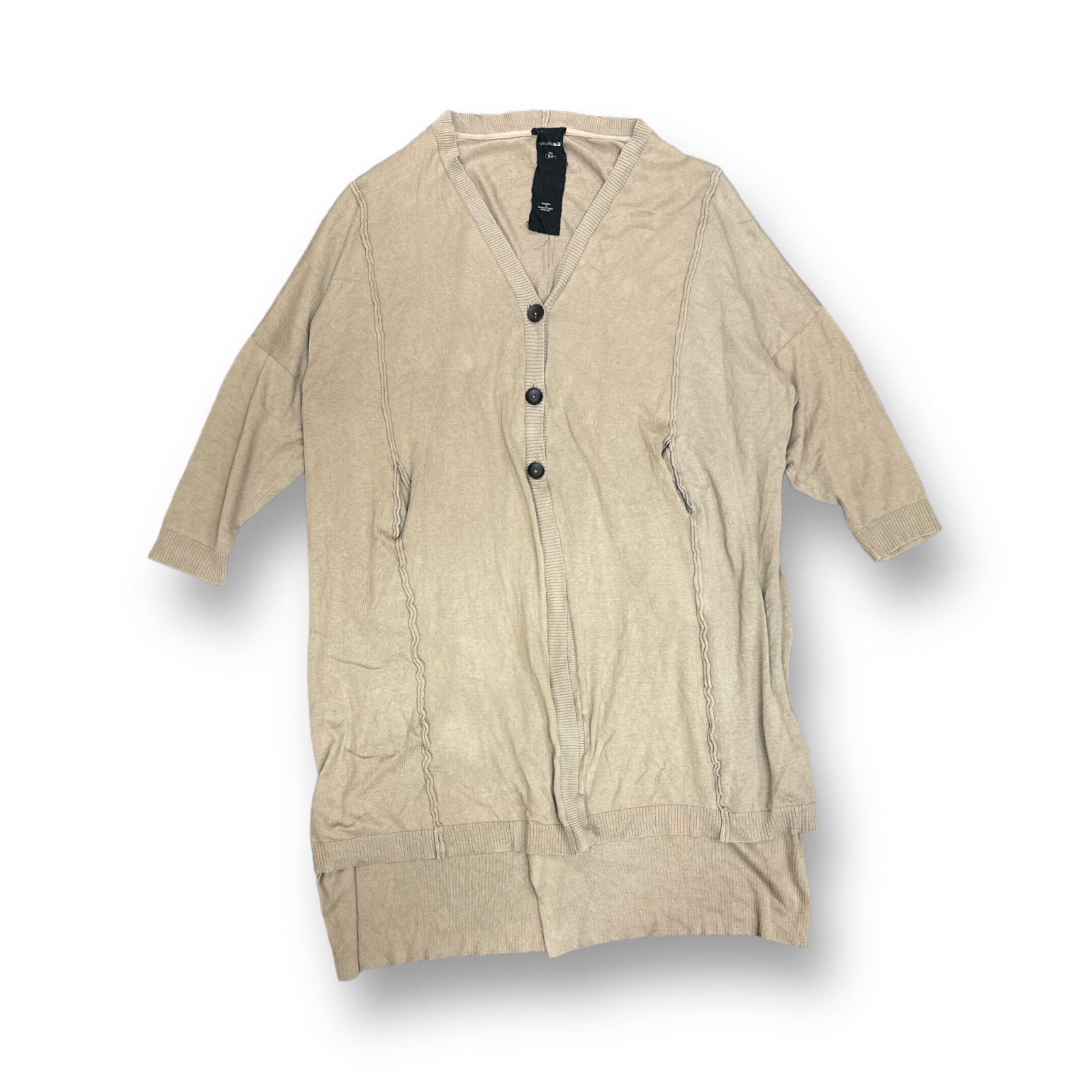 studiob3 ロングカーディガン ニット スタジオビースリー ベージュ S-M 59291A5