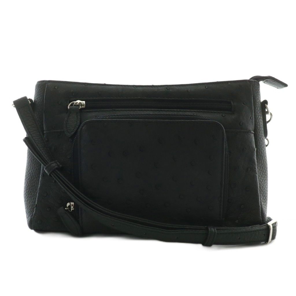 黒 レザー ショルダーバッグ 新品に近い　NOブランド品です。 再入荷】レザーショルダーバッグ black ＜L＞フタつき – PINT_MN