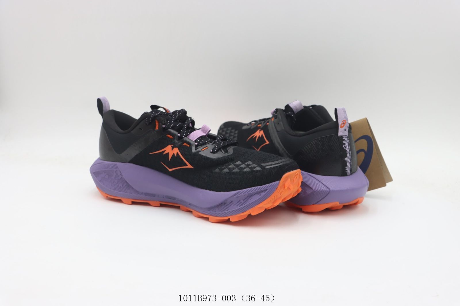 アシックスランニングシューズ ブラックパープル