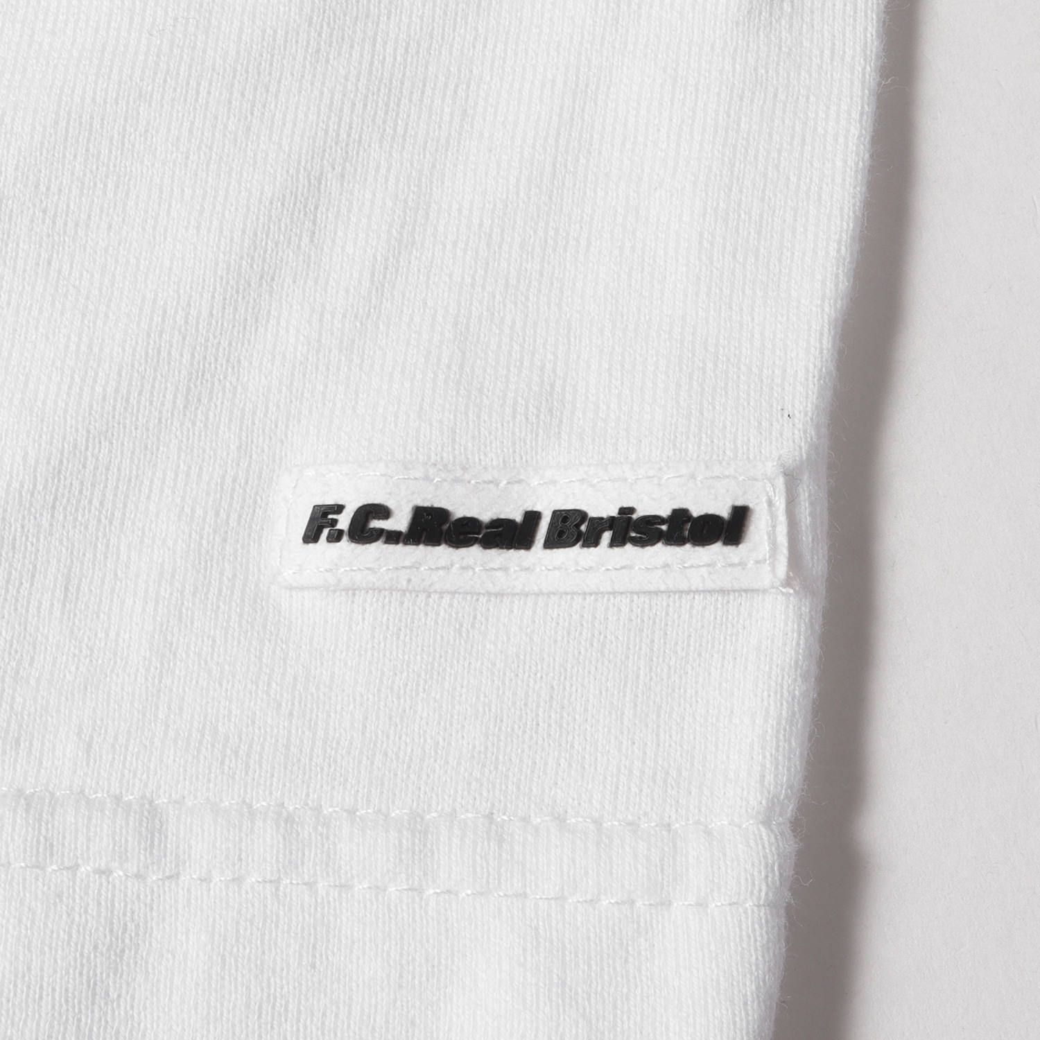 F.C.Real Bristol エフシーレアルブリストル Tシャツ サイズ:M ファイヤーロゴ オーバーサイズ クルーネック ロングスリーブ Tシャツ 長袖 FIRE BRISTOL L/S BIG TEE 19SS ホワイト 白 トップス カットソー ロンT ストリート ブランド【メンズ】