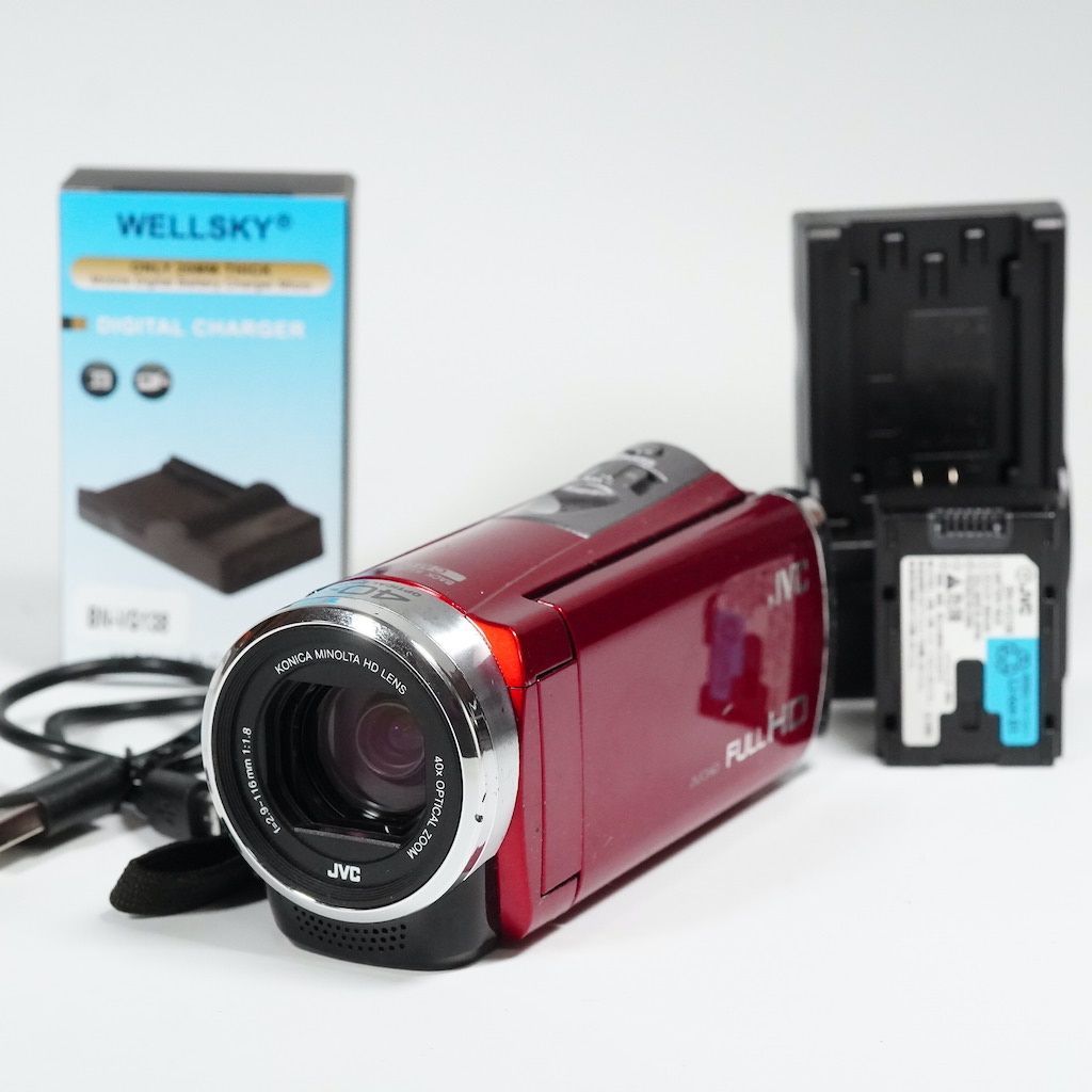 超格安価格 JVCケンウッド エブリオ ビデオカメラ GZ-E600-R ビデオ 