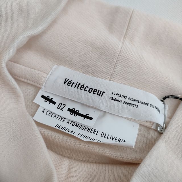 veritecoeur ハイネック VCC-425U  長袖Ｔシャツ カットソー ロンＴ 22AW ライトピンク ヴェリテクール 5-0501M 254758 veritecoeur ハイネック VCC-425U 長袖Tシャツ カットソー ロン