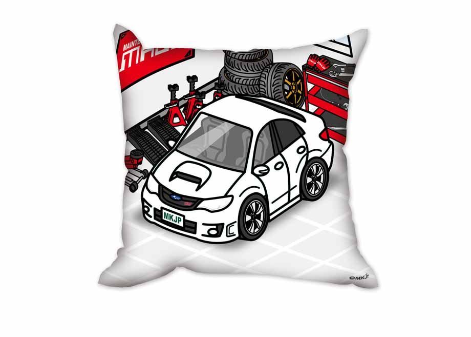 世界に一つだけナンバー入りクッション 【名入れ可】スバル インプレッサ WRX STI A-Line（GVF）