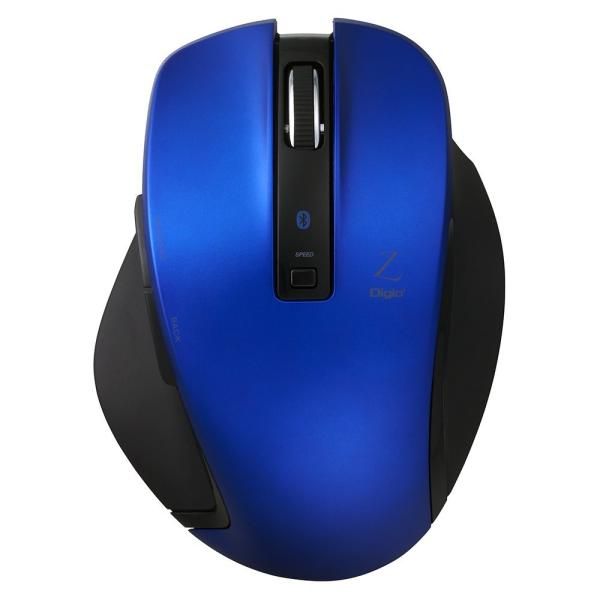 【新品・5営業日で発送】ナカバヤシ MUS-BKF131BL BlueLED Bluetoothマウス Z 5ボタン Mサイズ ブルー(MUS-BKF131)