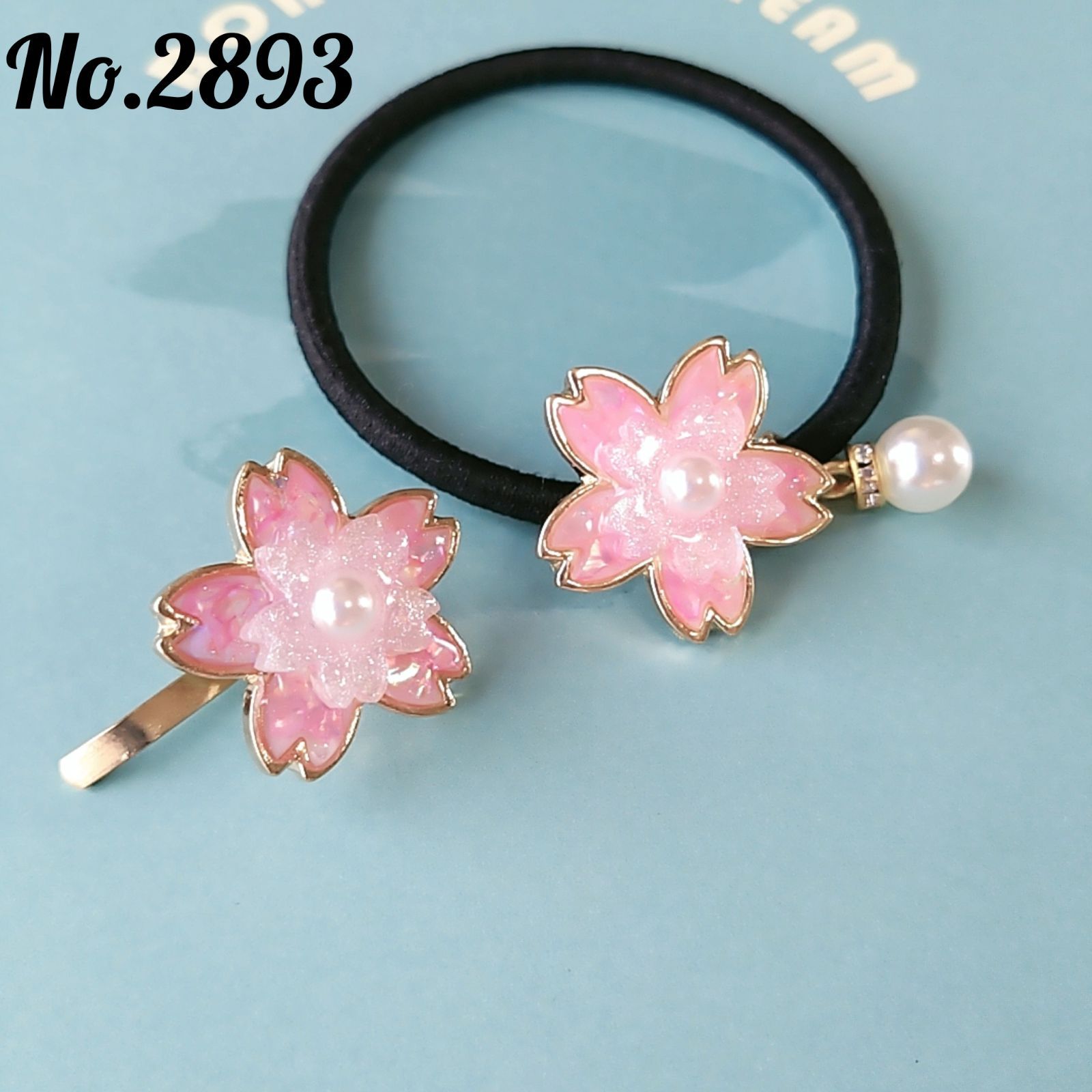 【1503】レジン　桜　ヘアゴム　ポニーフック　ブロ―チ　ハンドメイド 1503】レジン 桜 ヘアゴム ポニーフック ブロ―チ ハンドメイド