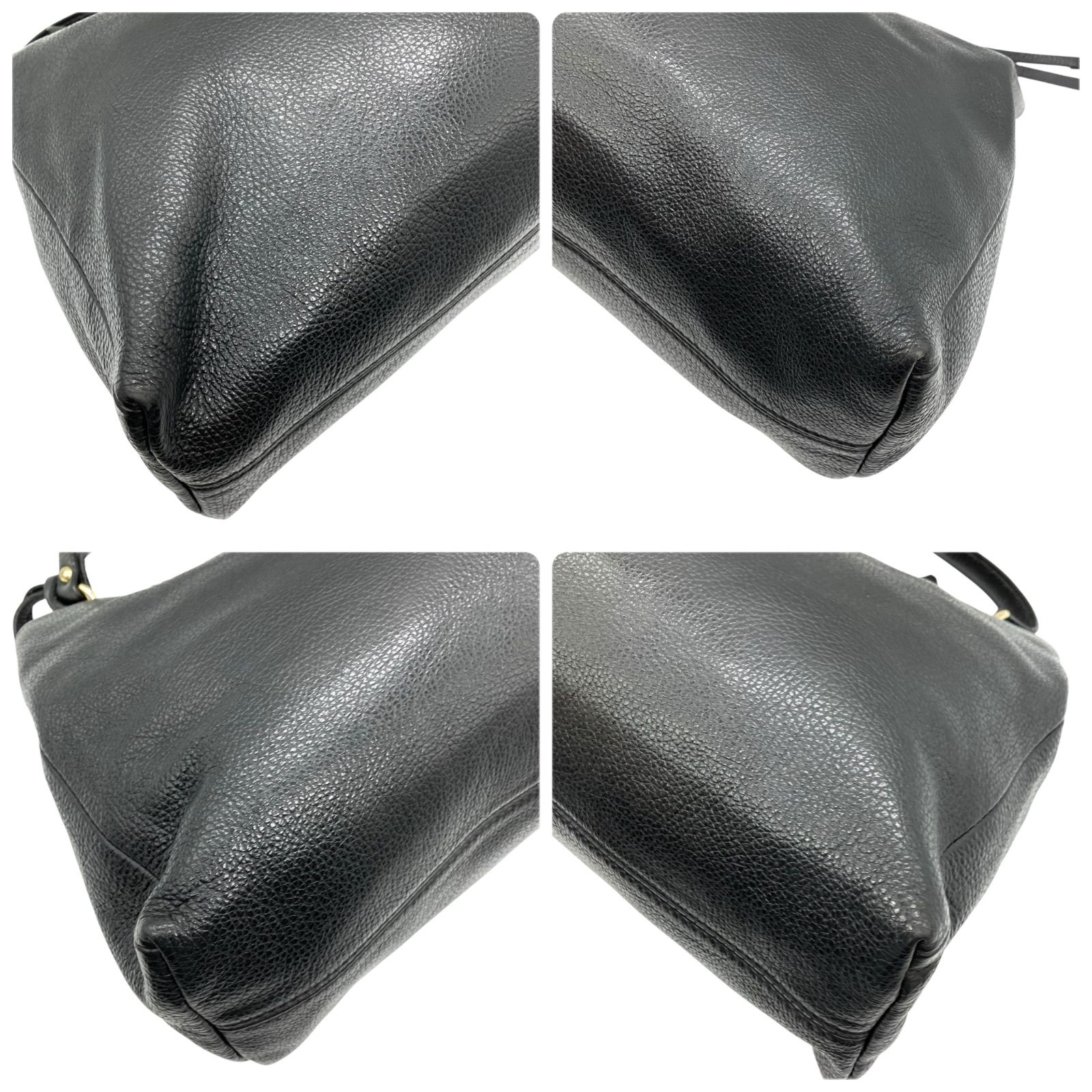 ASHELEN ハンドバッグ 2way ターンロック レザー 黒 1364 ASHELEN ハンドバッグ 2way ターンロック レザー 黒 1364 - メルカリ