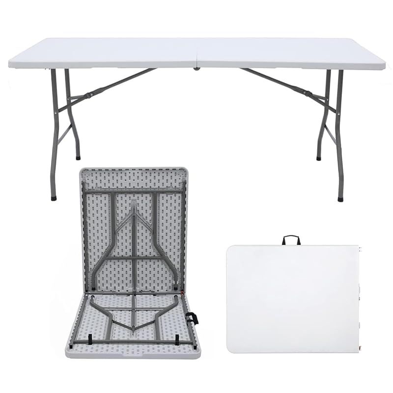折りたたみテーブル 作業テーブル 折りたたみ 作業台 使用 アウトドア 室内 屋外 キャンプ ガーデニング 持ち運び便利 耐荷重約120kg 152cn OLIVEOS_COM_TR