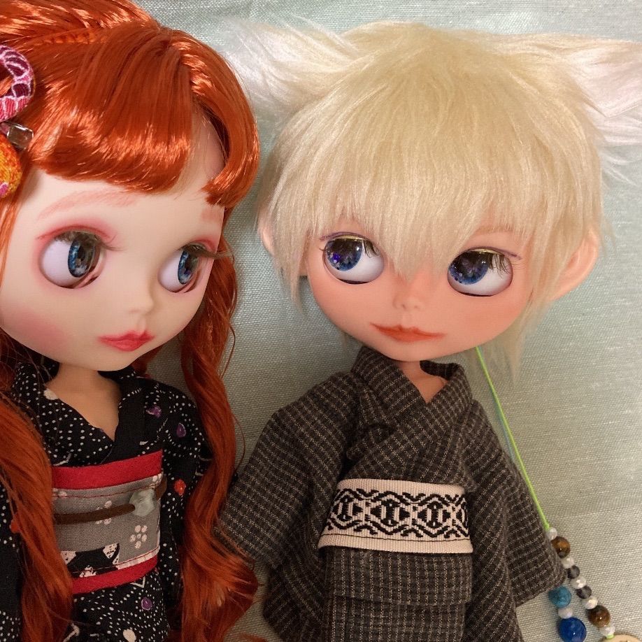 ふわりんカスタムドール男の子OF＆ボアウイッグ＆付け耳付き  