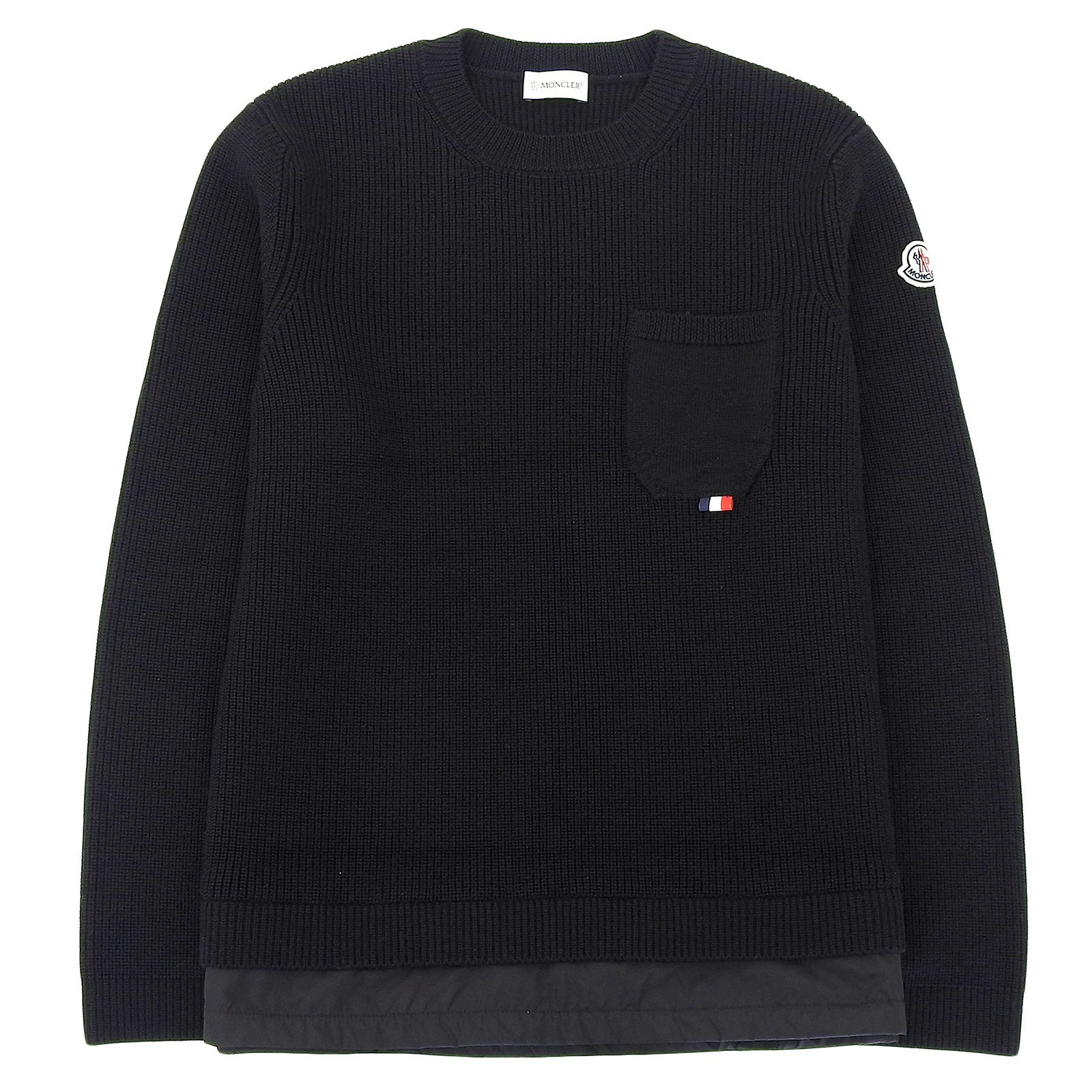 極美品△MONCLER モンクレール MAGLIONE ロゴワッペン 胸