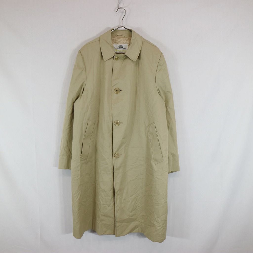 80年代 カナダ製 Aquascutum アクアスキュータム ステンカラー コート 防寒 ベージュ (メンズ M相当) 中古 古着 N7076 -  メルカリ