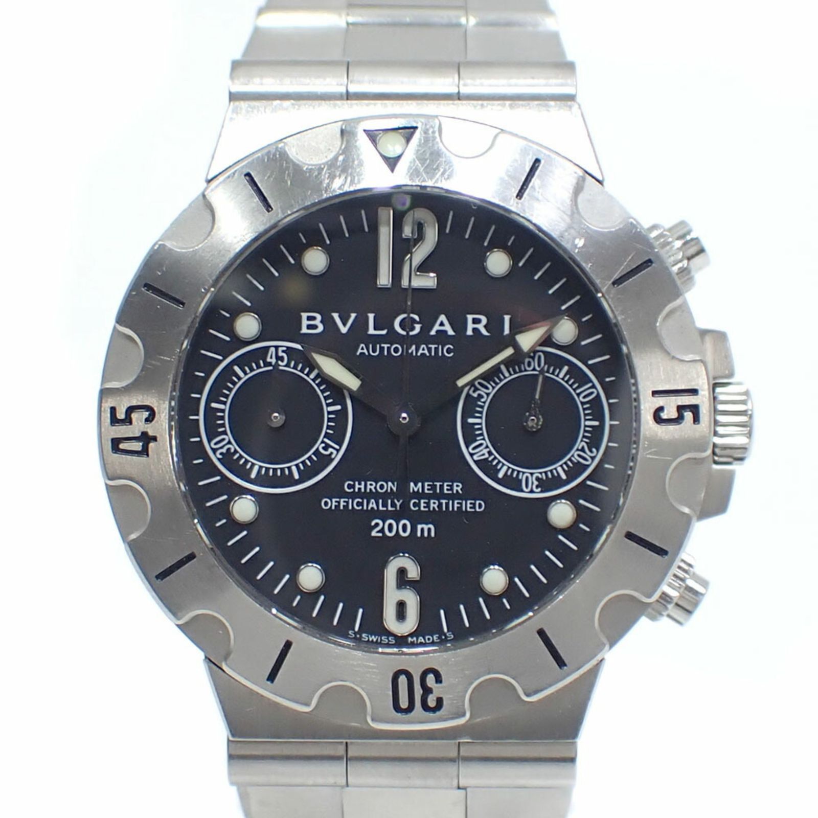 ブルガリ 腕時計 ディアゴノ スクーバ メンズ オートマ SS SCB38S 自動巻き 機械式