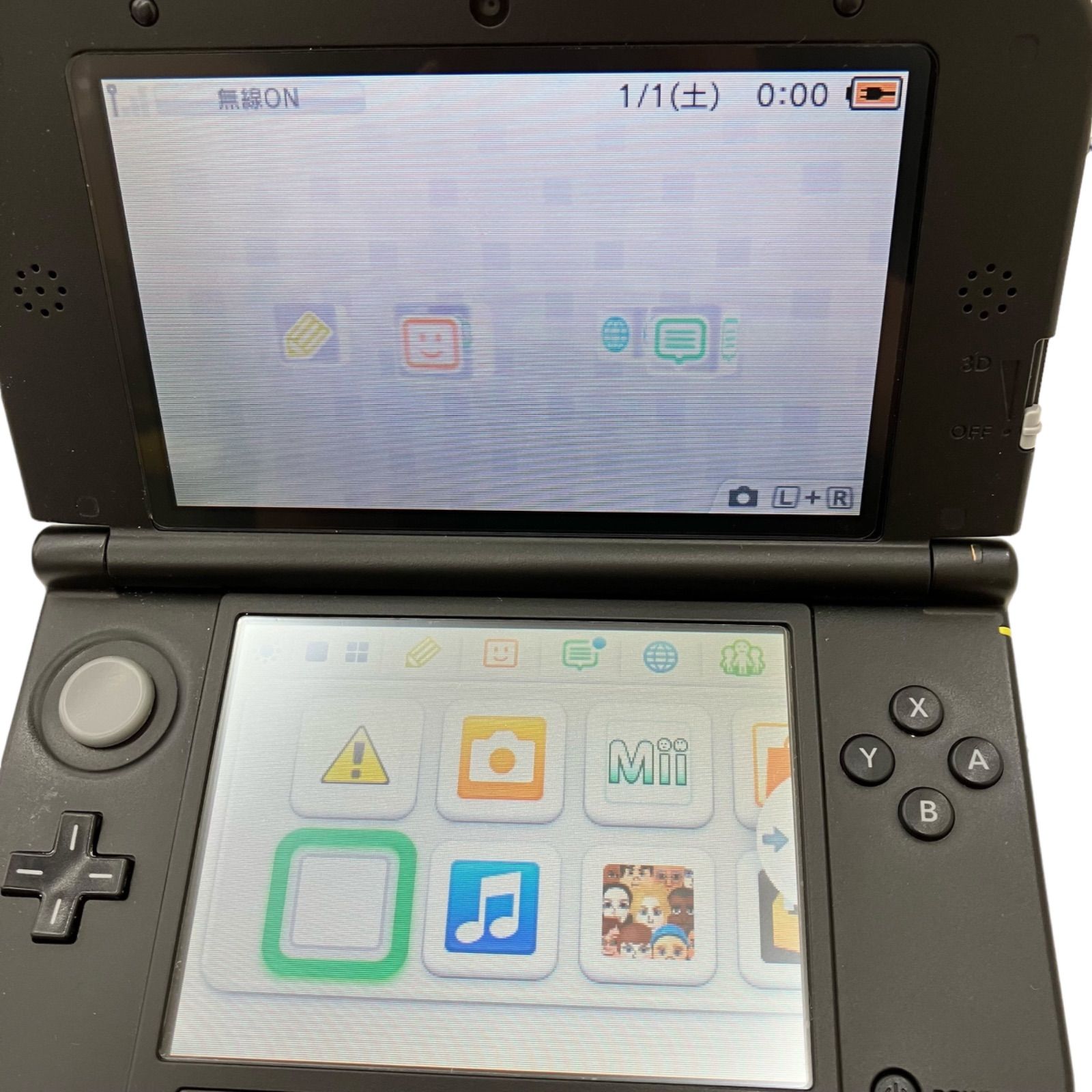 ⭐️NINTENDO⭐️3DS LL Blue×Black 動作確認済?メーカー生産終了品 