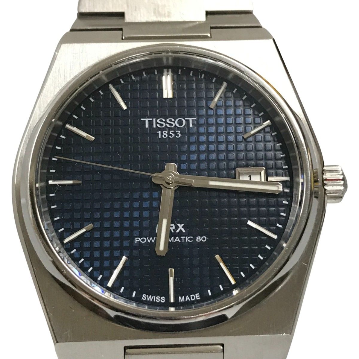 TISSOT ティソ 腕時計 PRX パワーマティック 80 自動巻き 文字盤ブルー T137407A - メルカリ