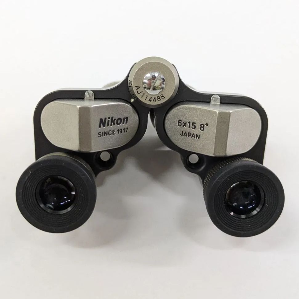 外観 Nikon 双眼鏡 ミクロン 6×15 8° ポロプリズム式 6倍15口径 M6X15 日本製