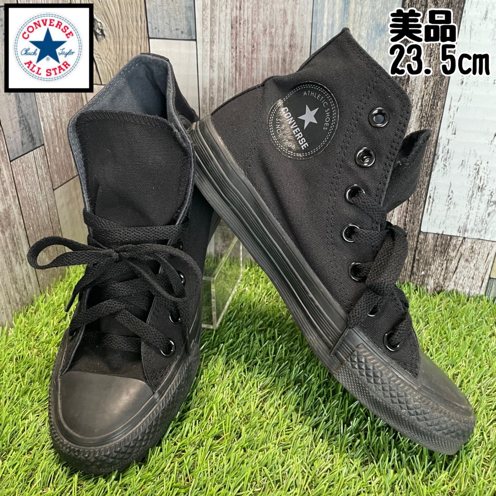 ☆最終値下☆【美品】CONVERSE☆ハイカット☆ブラック☆23.5