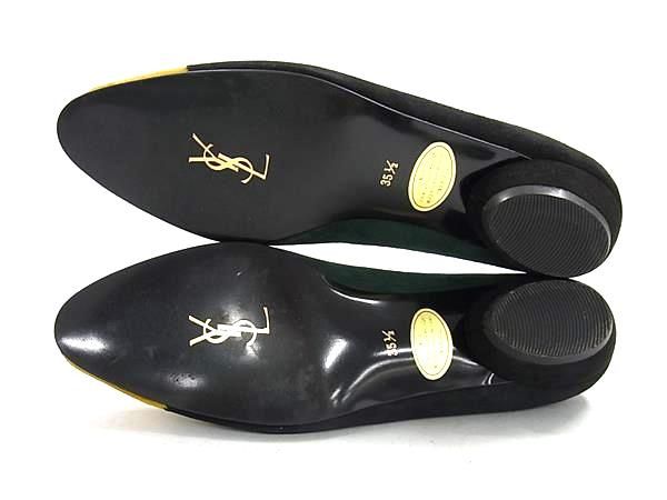 □美品□YVESSAINTLAURENT イヴサンローラン スエード パンプス