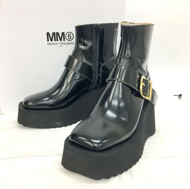 MM6メゾンマルジェラ アンクルブーツ Maison Margiela S59WU0210 箱 ...