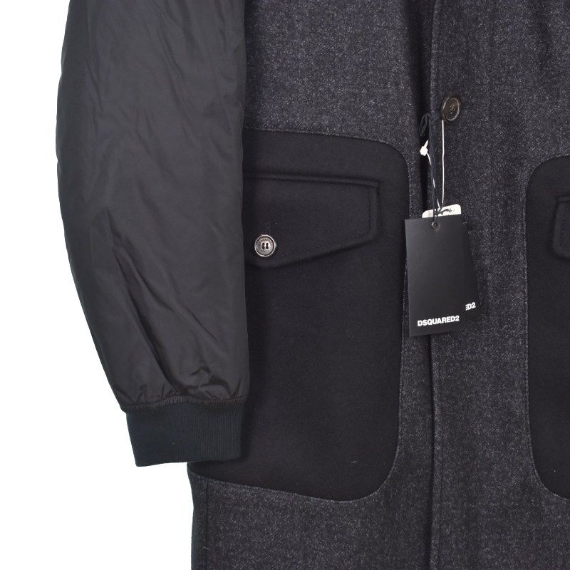 ディースクエアード DSQUARED2 ステンカラーコート チェスター