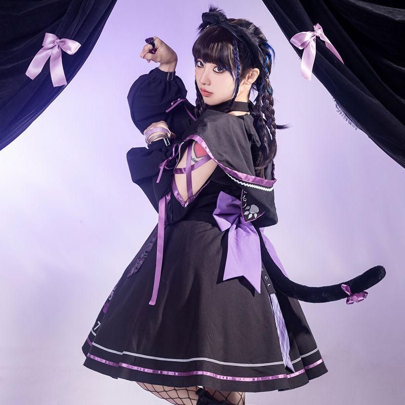 LT-311 lolita オリジナル 洋服 ロリータ ワンピース コスプレ衣装 キャラクター衣装 衣装 仮装 レディース 可愛 日系女子中高生 学園祭 文化祭 雰囲気 お呼ばれ イベント 大人 舞台 新年会