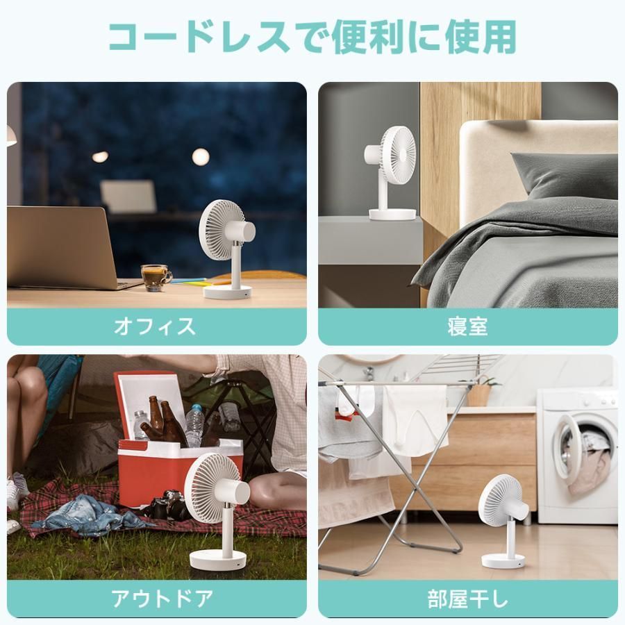 可携帯学生寮ベッドサイド自動首振り扇風機