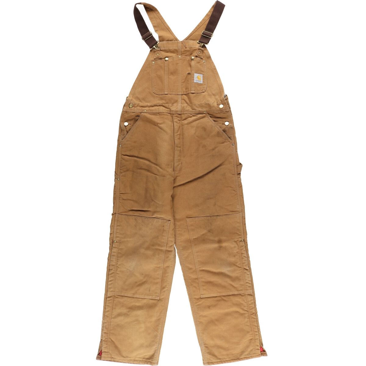 古着 カーハート Carhartt ダブルニー ダック オーバーオール USA製