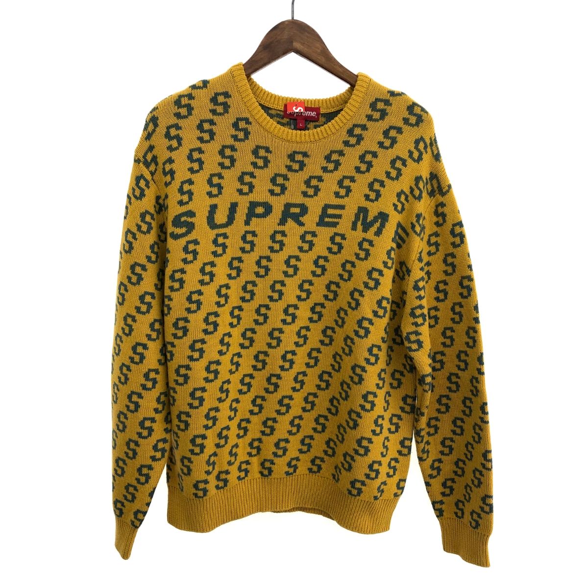 未使用品 SUPREME シュプリーム S Repeat Sweater クルーネック ニット