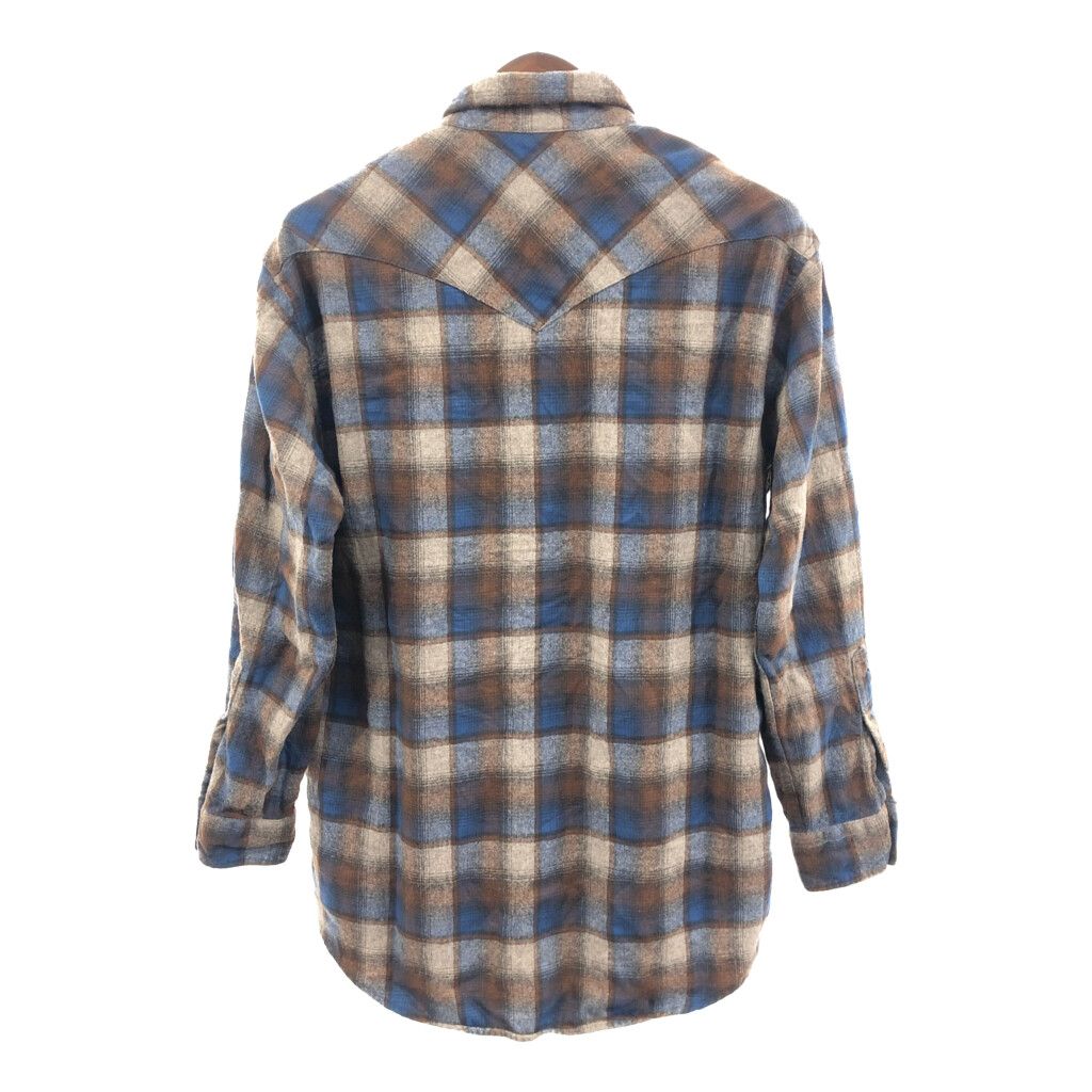 PENDLETON ペンドルトン チェック柄 ウール ウェスタン 長袖シャツ