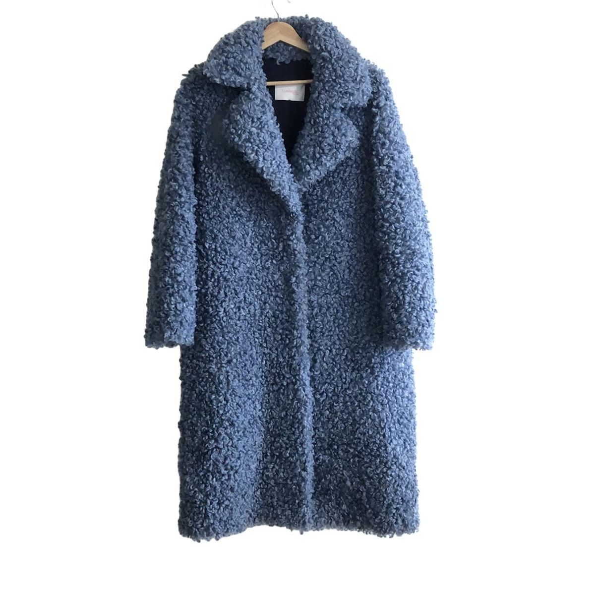 lemonplet レモンプレット コート レディース FAUX FUR EVER LONG COAT ライトブルー 長袖|テディベアコート|エコファー|秋|冬
