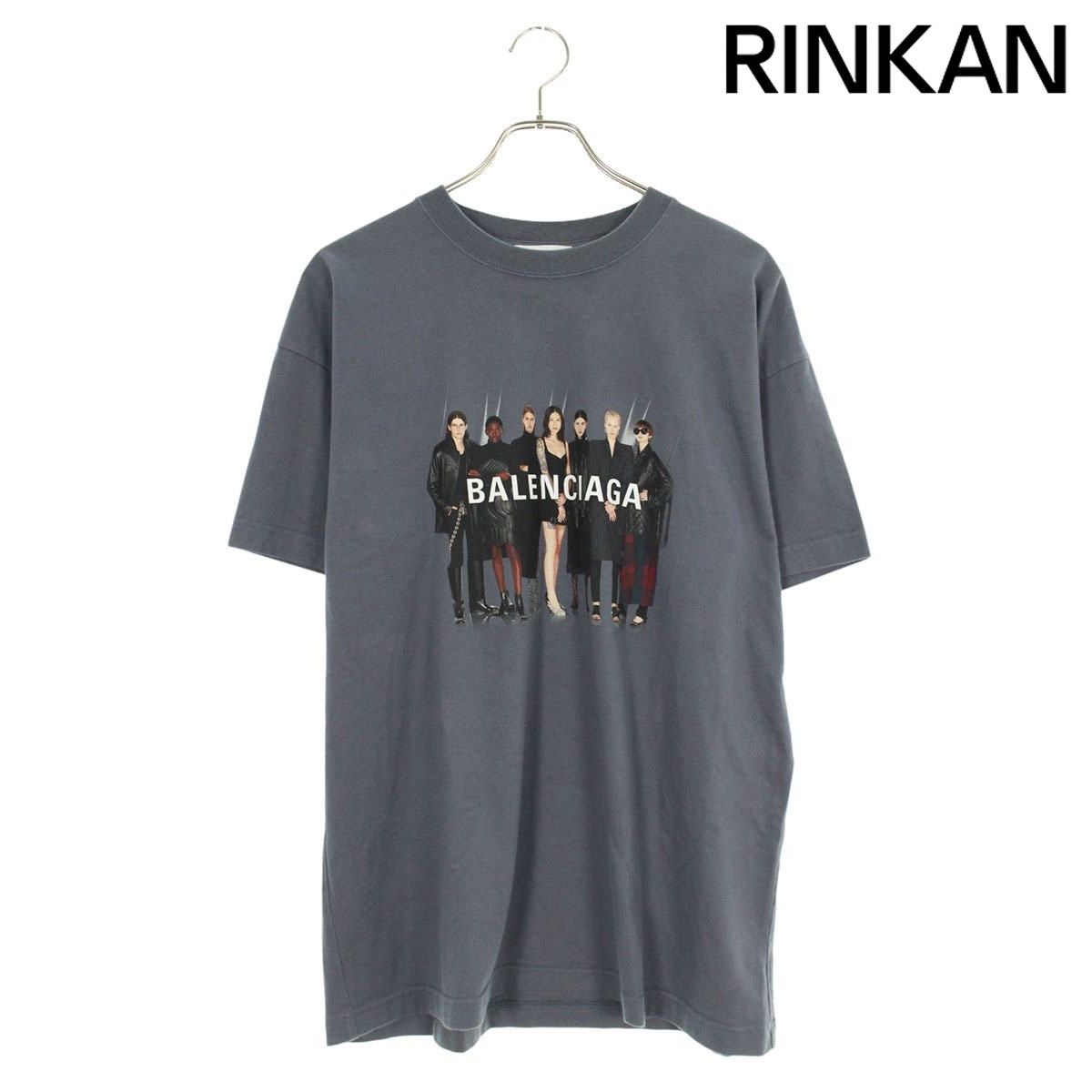 バレンシアガ Tシャツ バレンシアガ 612965 TIV47 リアルバレンシアガプリントTシャツ