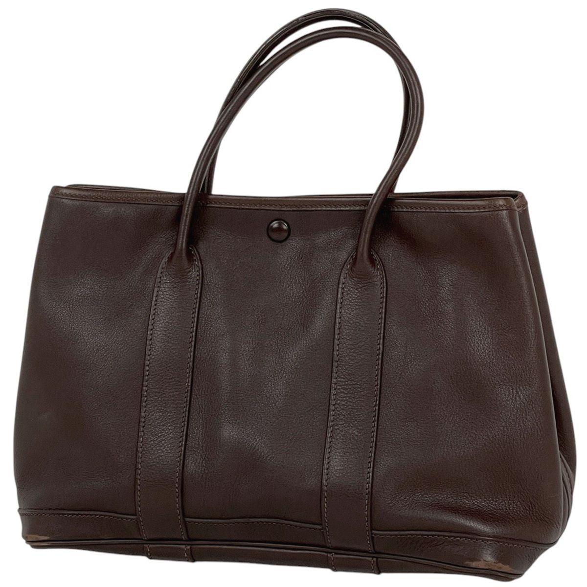 エルメス HERMES ガーデンパーティ TPM ハンドバッグ トートバッグ ヴォースイフト ハバナ □I レディース