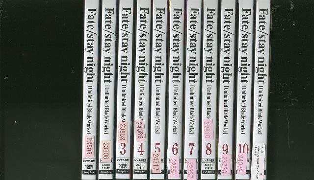 DVD Fate stay night フェイト・ステイナイト Unlimited Blade Works