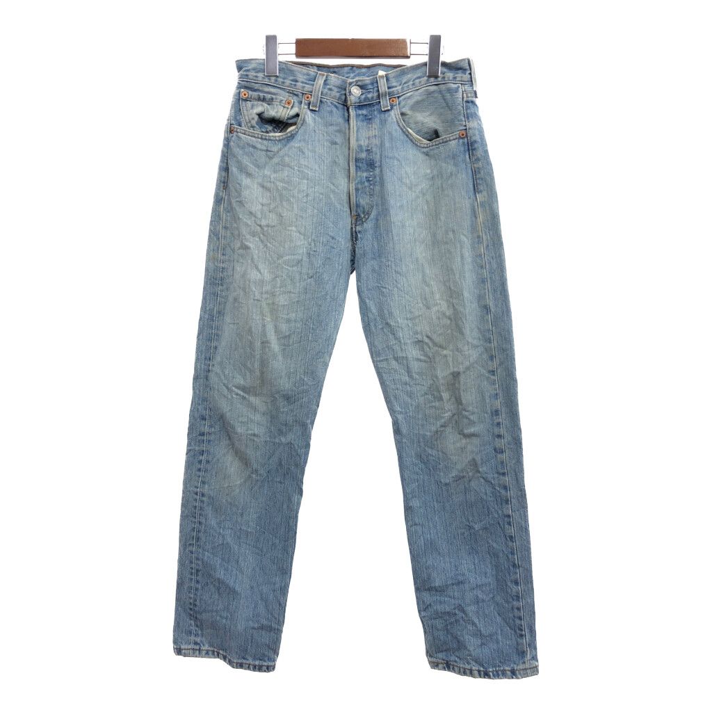2000年代～ USA製 Levi's リーバイス 501 ストレート デニムパンツ ボトムス アメカジ カジュアル ブルー (メンズ 32/30) 中古 古着 P9979