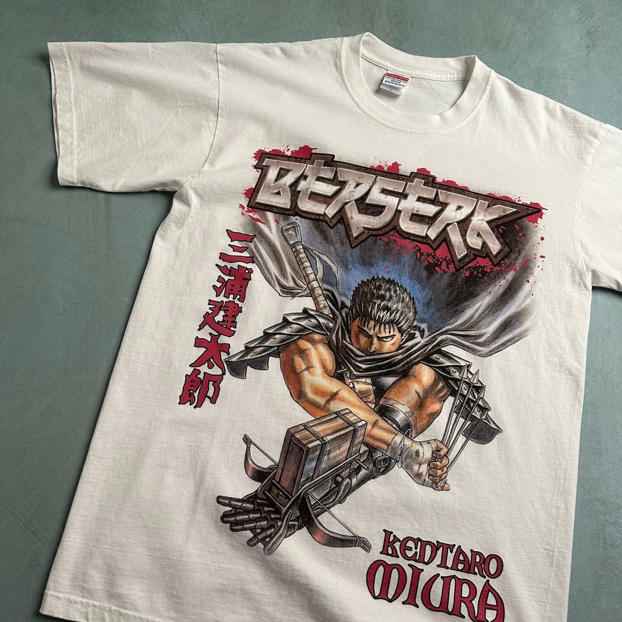 ベルセルク 長袖Tシャツ 白 berserk ロンT アニメT 公式 BERSERK ベルセルク アニメTシャツ キャラクタープリントTシャツ