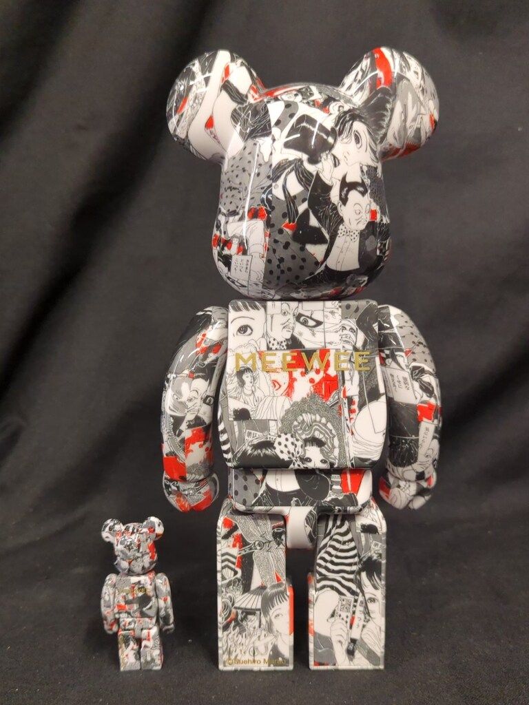 BE＠RBRICK MEEWEE×Suehiro 少女椿 100％ 400％ Bearbrick 100% 400% Meewee x Suehiro Maruo Shojo Tsubaki