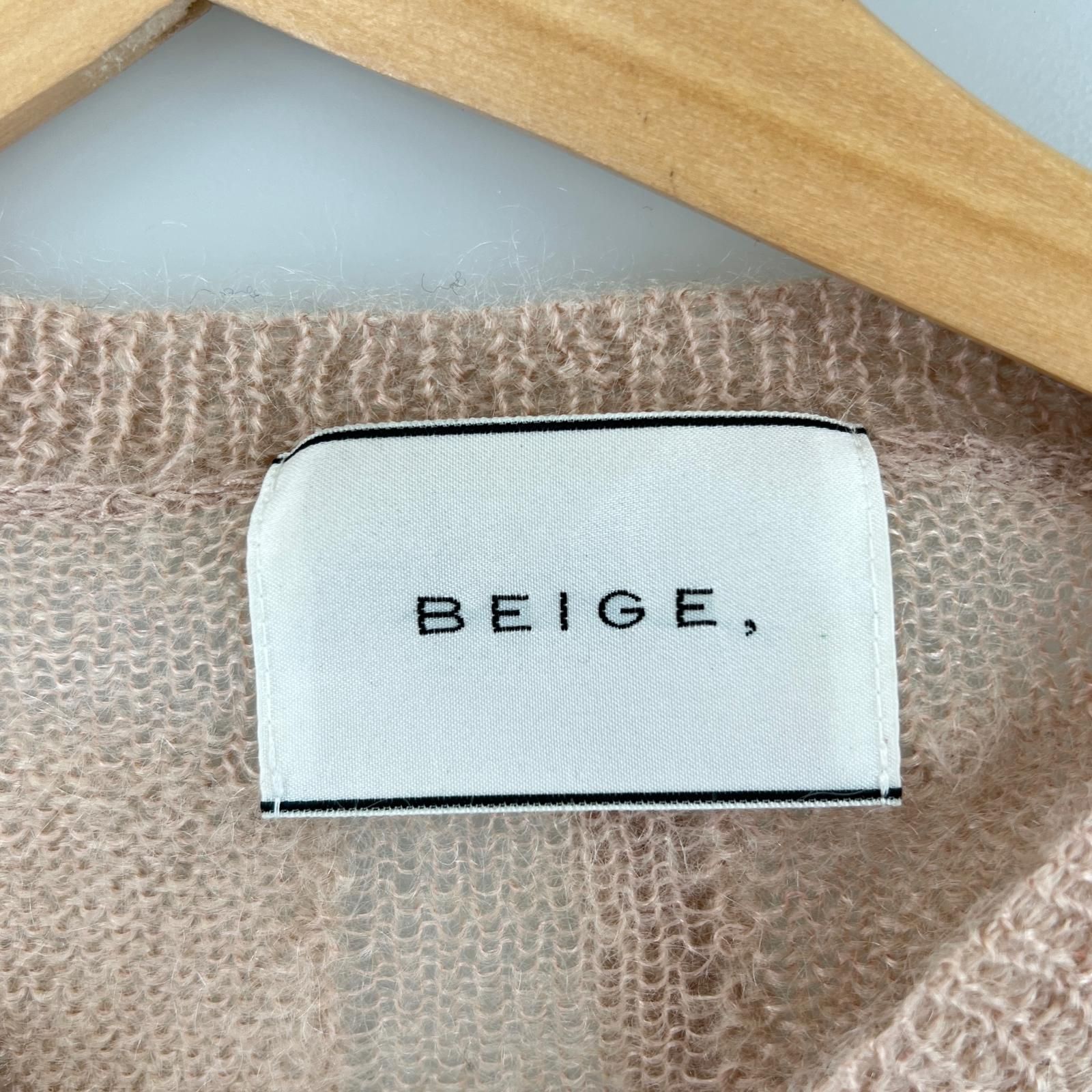 BEIGE, ニット・セーター レディース ベイジ 中古　古着 BEIGE, - BEIGE, ベイジ ニット・セーター 2(M位) ベージュx