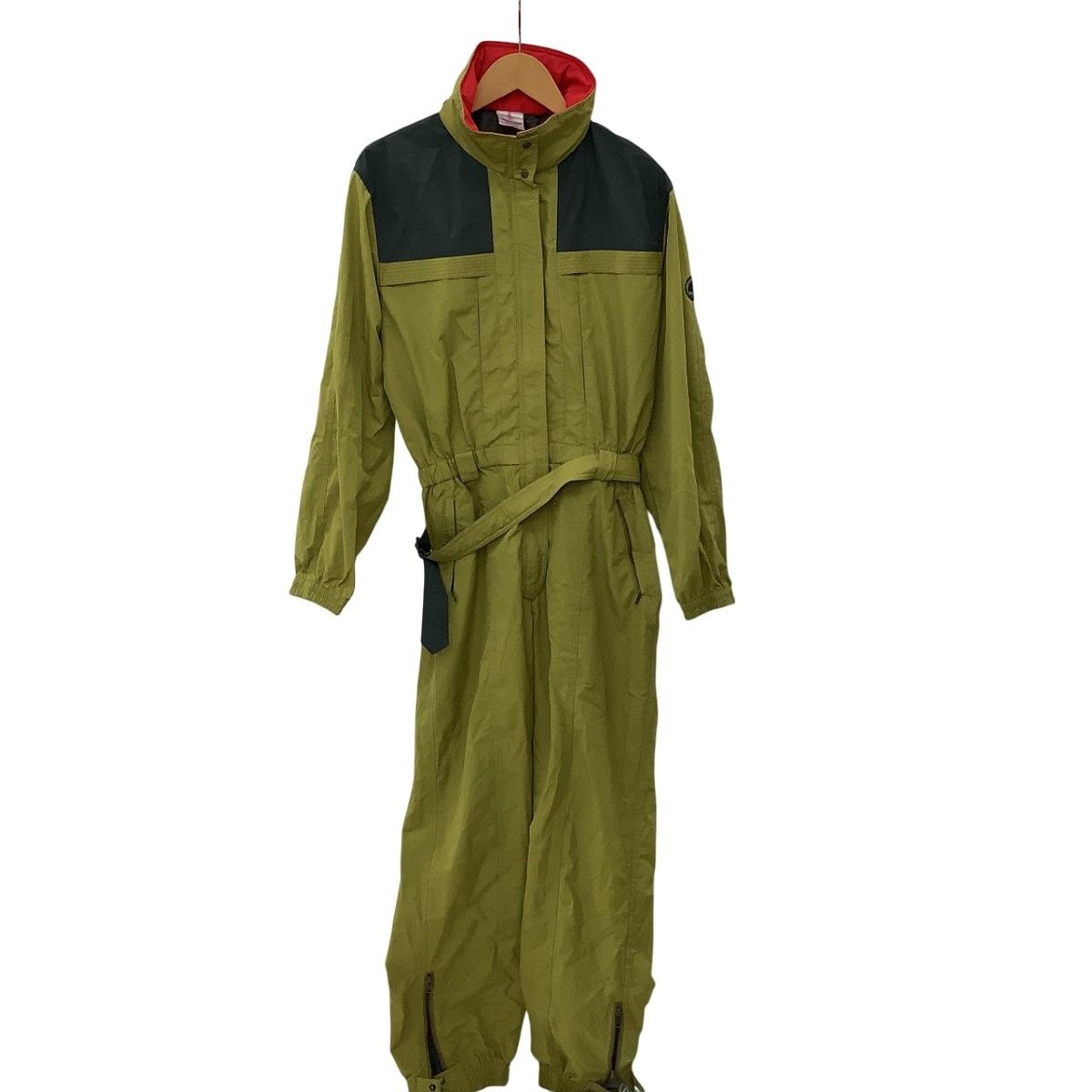 MONCLER モンクレール asics アシックス Vintage メンズ ジャンプスーツ インナーセット SIZE S SMU651 オリーブ