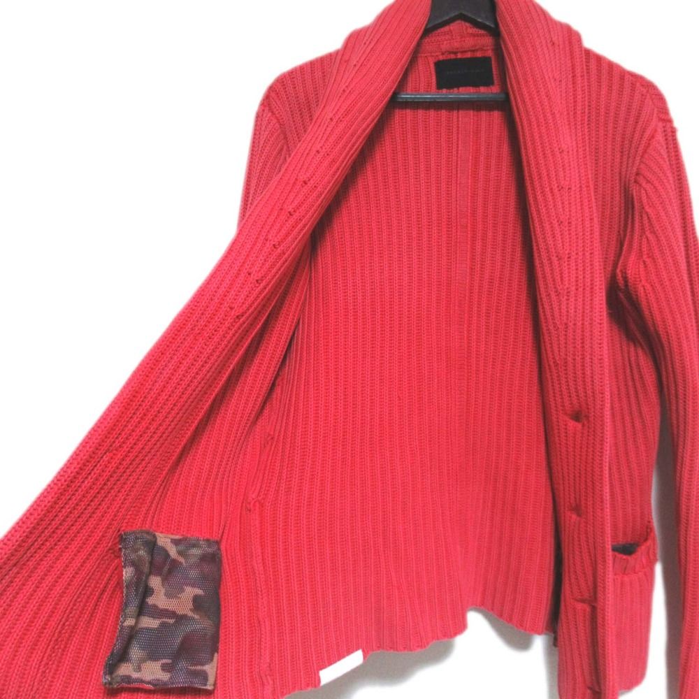 junhashimoto サンドブラスト ショールカラーニット サイズ3(M相当