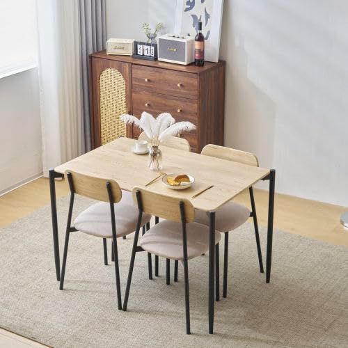 在庫 セット スチール ダイニング 食卓 チェア4脚 4点セット 幅110 コンパクトサイズ ダイニングテーブルセット4人用 4人掛け おしゃれ