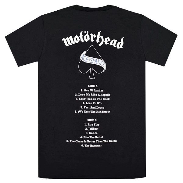 MOTORHEAD モーターヘッド Ace Of Spades Track List Tシャツ - メルカリ