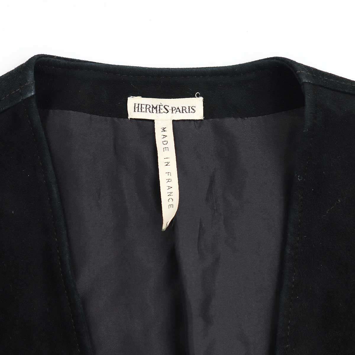 HERMES by Martin Margiela ノーカラージャケット HERMES - HERMES エルメス by Martin Margiela マルジェラ期