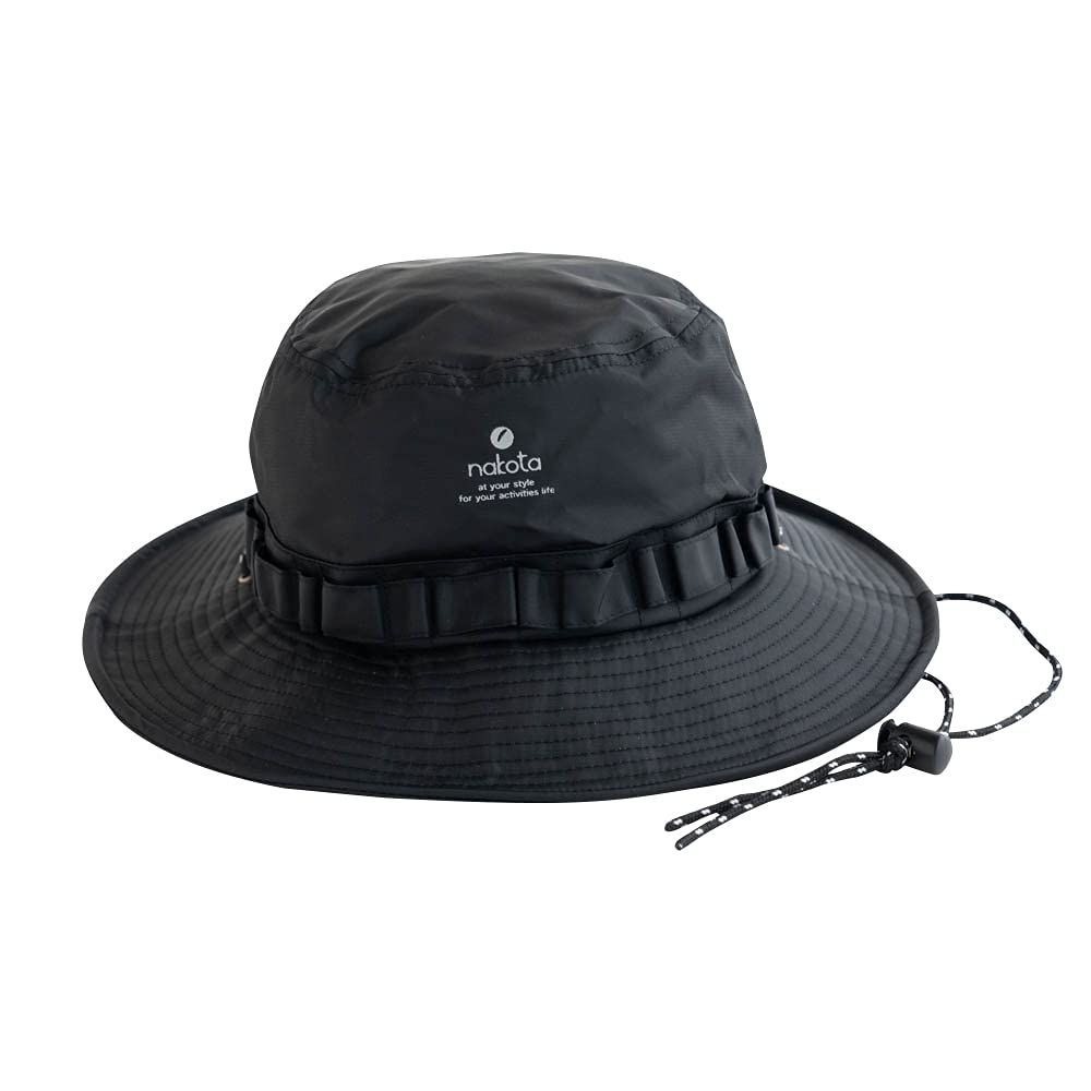 【色: ブラック】[ナコタ] Waterproof Nylon Hat FREE