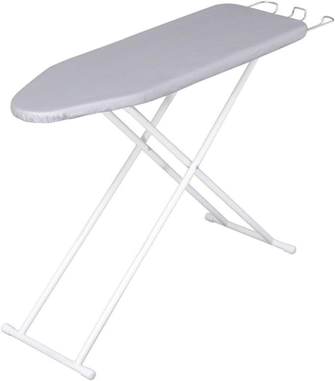【在庫処分】アイリスプラザ アイロン台 舟型 スタンド式 シルバー 幅90×奥行30×高さ84cm IB-K003 SV