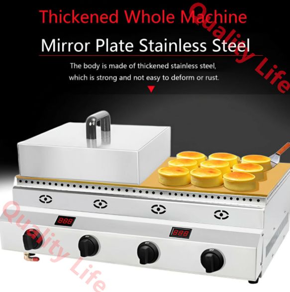 ガスカウンタートップスフレマシン 業務用ワッフルトースターワッフルメーカー どら焼き製造機 リアルタイム温度表示 家庭用キッチンレストランベーカリースナックバー用