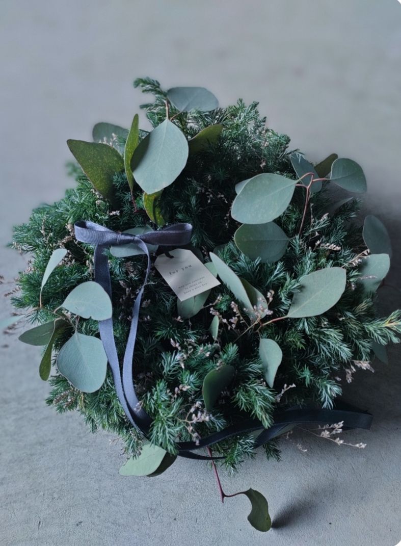 Happy new year 2025 古代米とグレビリアゴールドのお正月飾り Happy new year 2025 古代米とグレビリアゴールドのお正月飾り Happy